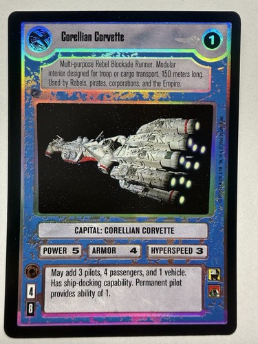 Corellian Corvette [Foil] Star Wars CCG Premiere card