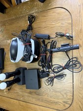 Sony VR1 Virtual Reality Headset Bundle With Box, Motion Controllers, Wires,