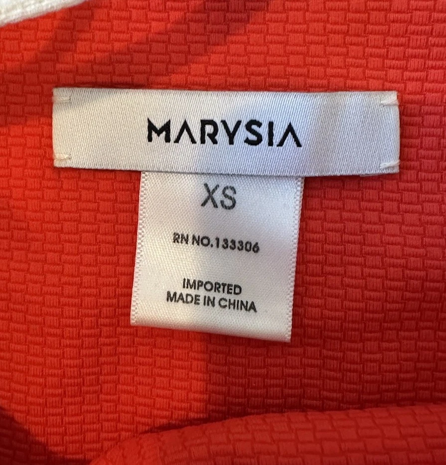 Marysia Women’s 2 Piece scalloped swimsuit Size XS Red AC - Изображение 3 из 4