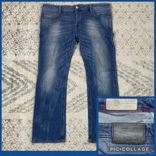 Diesel ZATINY Regular Bootcut Denim Jeans Men's 38 Blue Wash 30" Inseam EUC