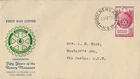 1955 AUSTRALIA ROTARY ON WESLEY (GREEN) FDC