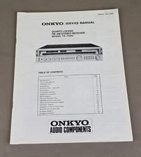 Onkyo Quartz Locked Stereo Receiver Model TX-7000 Service Manual D-3868