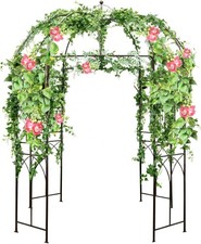 Garden Arch Heavy Duty Metal Garden Trellis for Climbing Plants Vines Rose