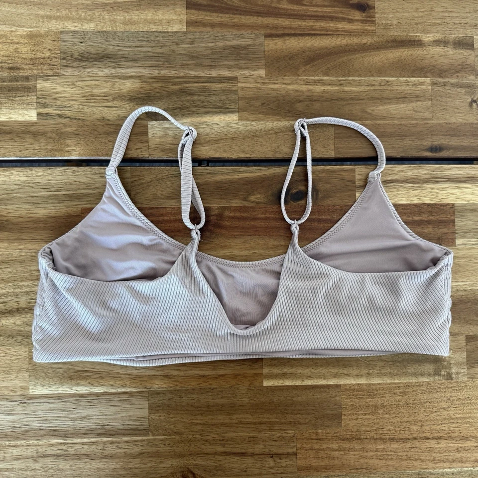 Aerie Bikini Top Bathing Suit Swim Scoop Champagne XXL Extra Extra Large 2XL - Image 2 of 4