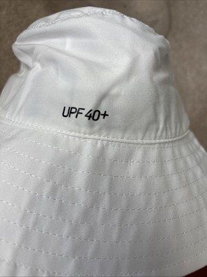 Nike Dry Kids Toddler unisex BEACH Bucket Hat Sz 4-7 White UPF 40