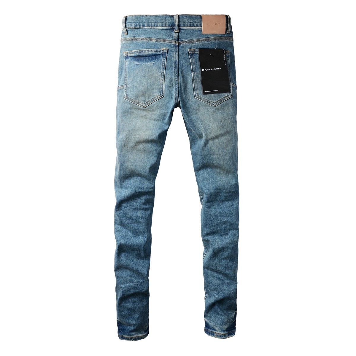 2026 New purple brand men's personality Fashion Slim Fit Blue