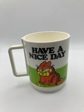 VINTAGE GARFIELD CUP HAVE A NICE DAY Big Fat Hairy Deal JIM DAVIS 1978 Deka USA
