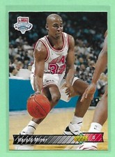 1992-93 Upper Deck Basketball Harold Miner RC #8 Miami Heat👍