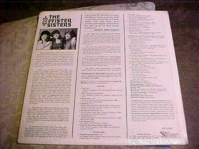 The Pfister Sisters -1985 Dixieland/Ragtime Jazz - SEALED
