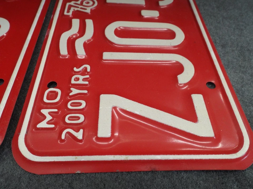 Nuevo de Lote Antiguo 1977 Missouri matrículas ZJO-579 Ford Chevrolet Dodge AMC Pontiac Buick Foto 2 de 4