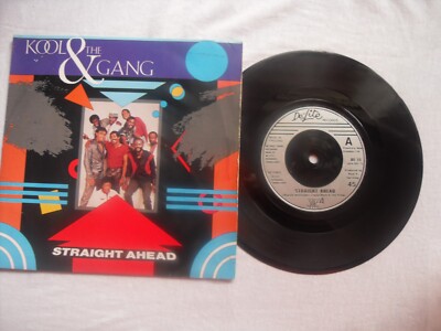 KOOL AND THE GANG  STRAIGHT AHEAD DE-LITE RECORDS UK 7'' VINYL SINGLE in P/SLEEVE