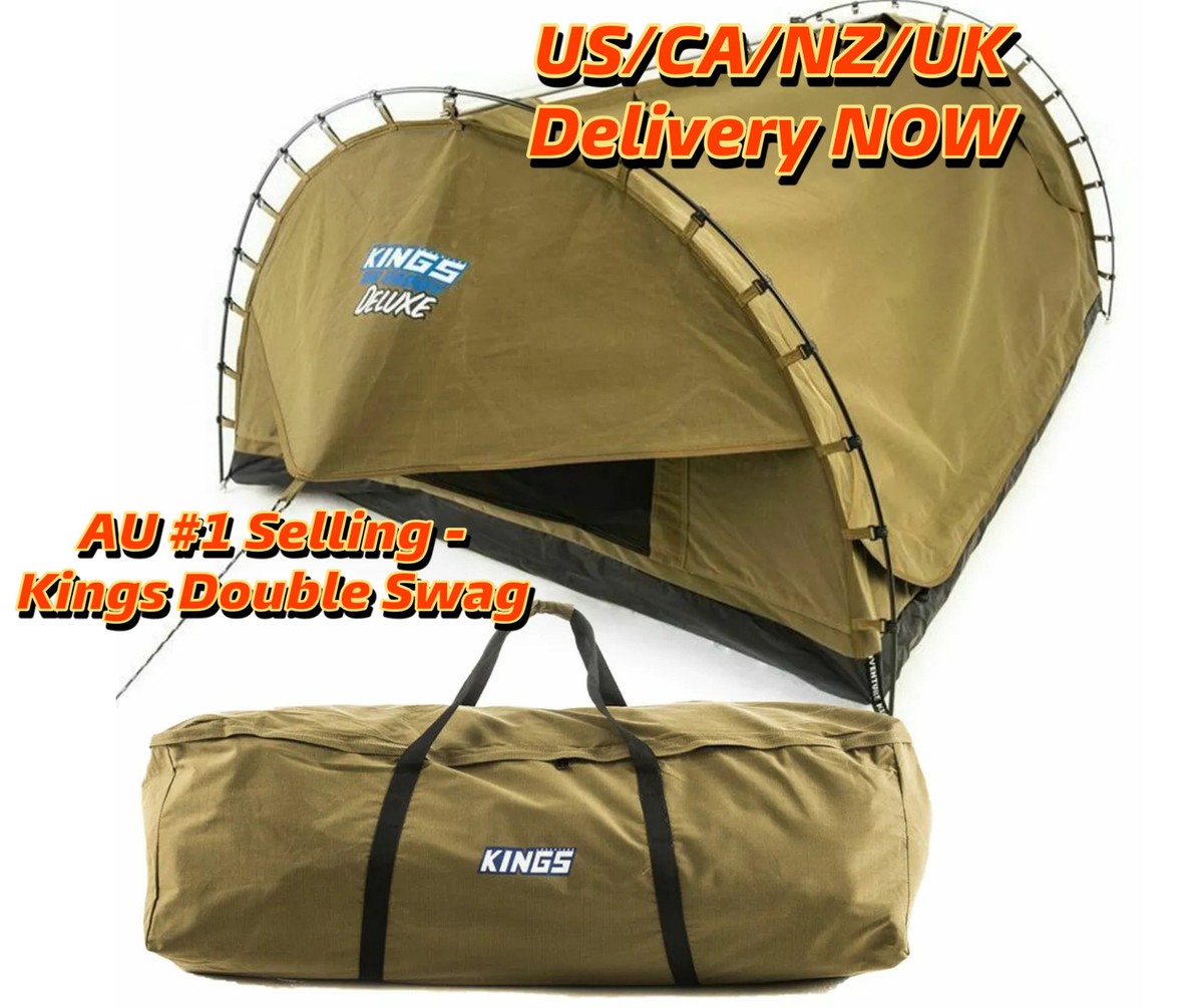 Adventure Kings Big Daddy Deluxe Double Swag Tent+ Storage Bag