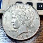 1935 Peace Dollar Nice Original Choice White AU CHRC