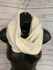 Calvin Klein Women’s White One Size Infinity Scarf Shawl 