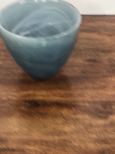 Cup Ruda Glasbruk Sweden Blue Glass Serveware Vintage - Picture 5 of 6