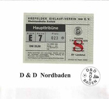 Ticket / Eintrittskarte   76/77   Eishockey   Krefelder EV - EV Landshut