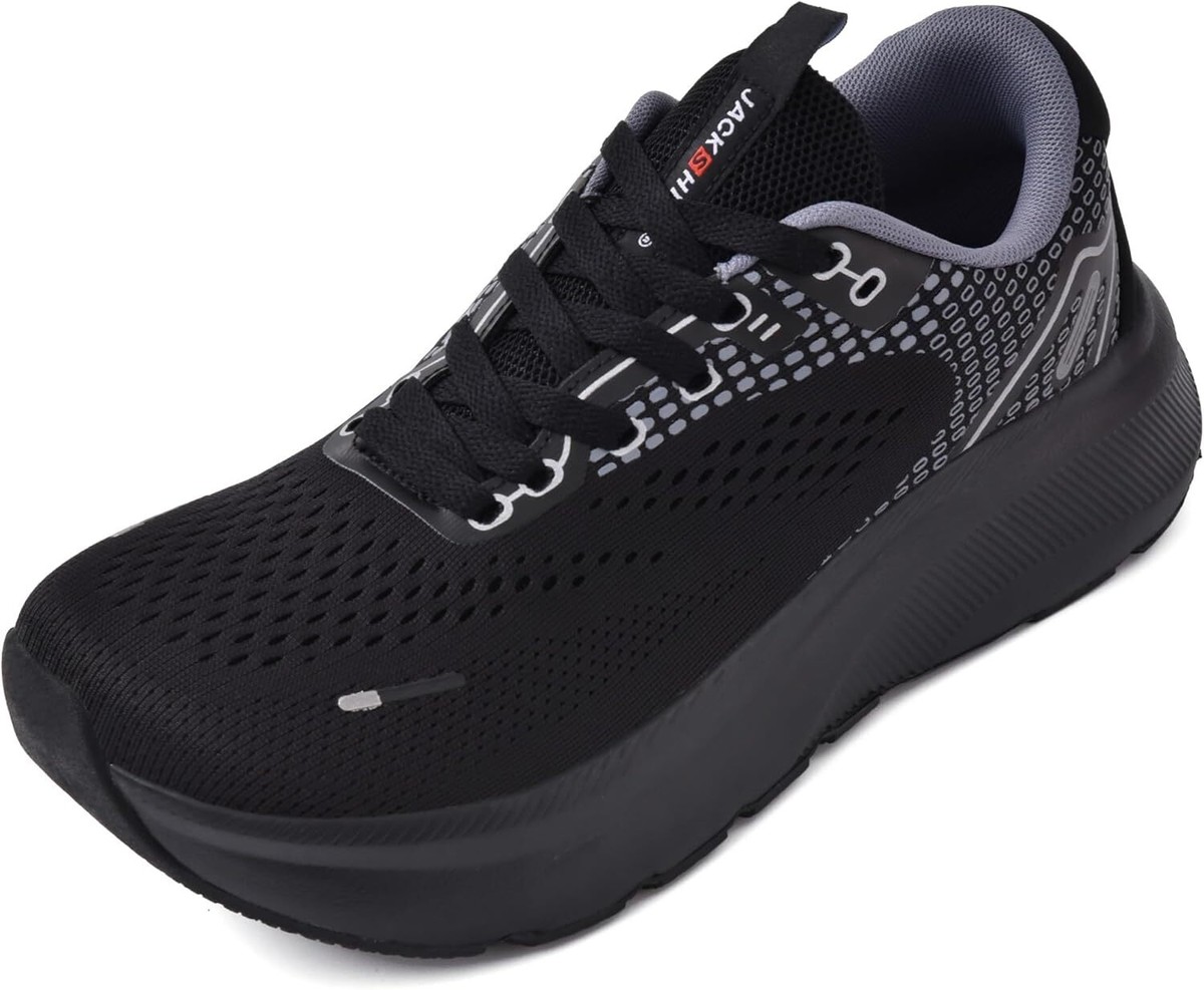 JACKSHIBO Wide Toe Box Shoes for Men Sneakers Athletic Wide