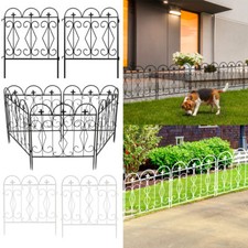 5X Decorative Garden Fence Heavy Dog Rabbits Barrier Fence Privacy Screens Gates