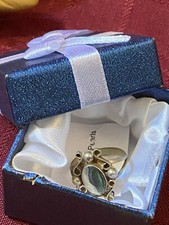 Sterling Silver RING with ABALONE Setting...Size 7 1/2