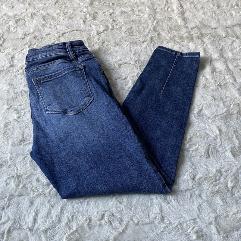 KanCan Women's Blue Distressed High Rise Skinny Jeans Size 29