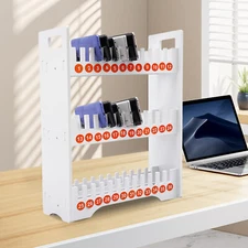 36 Slots Cell Phone Holder Classroom Storage 3-Tier Cell Phone Stand Rack US