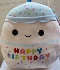 NEW Squishmallow Happy Birthday Cupcake 12" Soft Plush Toy "Kiks"