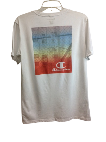 Champion Boys Casual Short Sleeve Crew Neck Logo T-Shirts Red White Size XXL - Picture 7 of 7