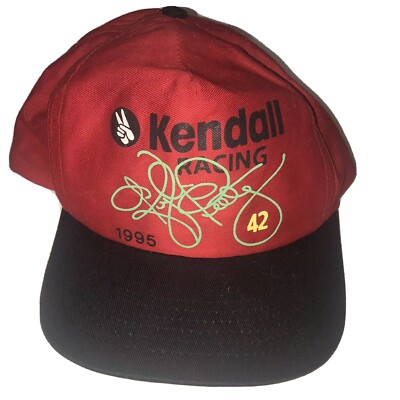 1995 KENDALL RACING #42 KYLE PETTY Facsimile Autographed Cap Strapback ...