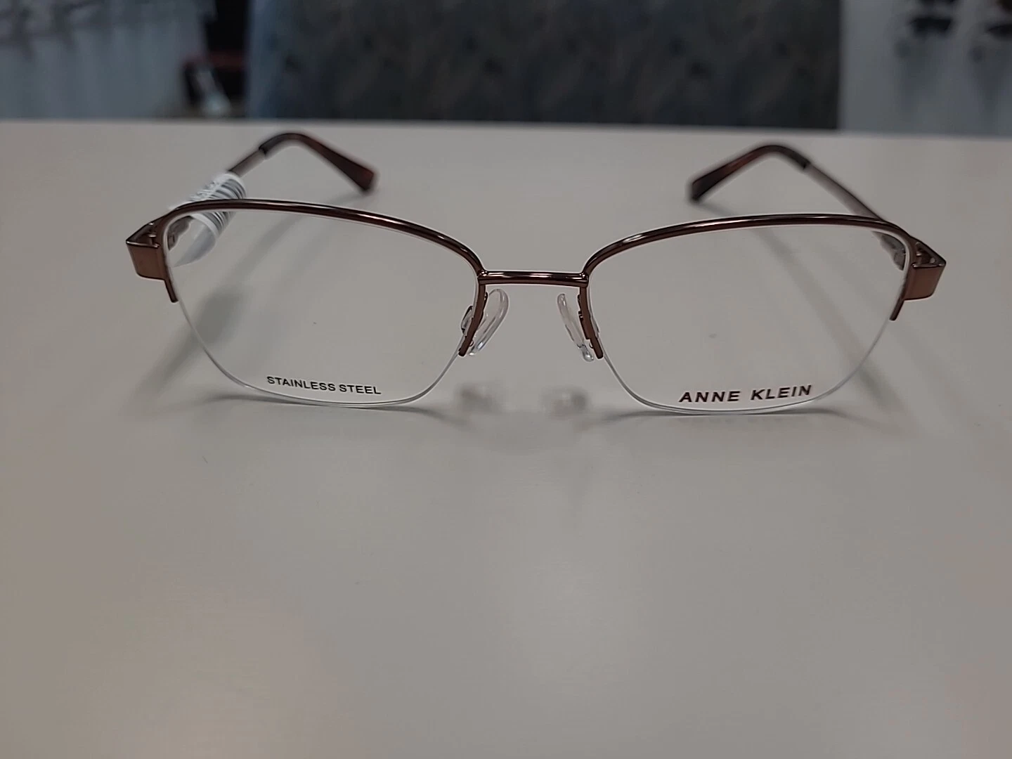 ANNE KLEIN AK5065 208 Mocha Womens Cat Eye Petite Eyeglasses 49 17 135 B:34