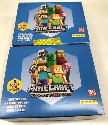 信義の神オケチラ マスターピース 大草原の川 EXP foil セット Panini 2020 Mojang Minecraft Adventure Trading Card Game Booster