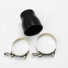 BLACK 2 3/4"-3" COUPLING INTAKE/TURBO PIPE SILICONE REDUCER HOSE 70-76mm+T-CLAMP