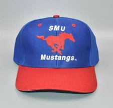 SMU Mustangs Vintage Logo 7 Snapback Cap Hat - NWT