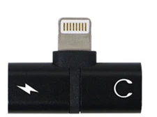 New Mini 2-in-1 Multi-Function Connector Adapter with Charge Port for iPhone