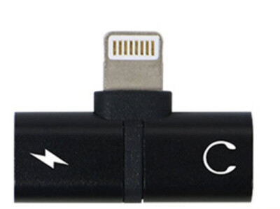 New Mini 2-in-1 Multi-Function Connector Adapter with Charge Port for iPhone