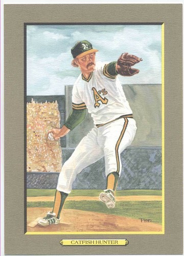 Catfish Hunter #18 1989 Perez Steele Celebration Postcard card