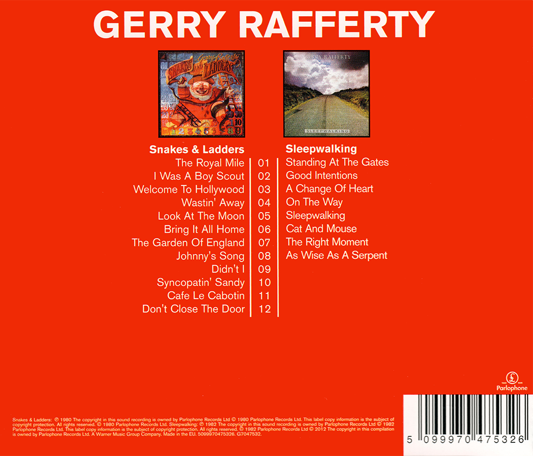 Classic Albums: Snakes & Ladders/Sleepwalking by Gerry Rafferty (CD ...