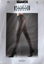 New  Fancy Matte Tights Raven 50 Den  Wolford Aileen  S FR40/42 