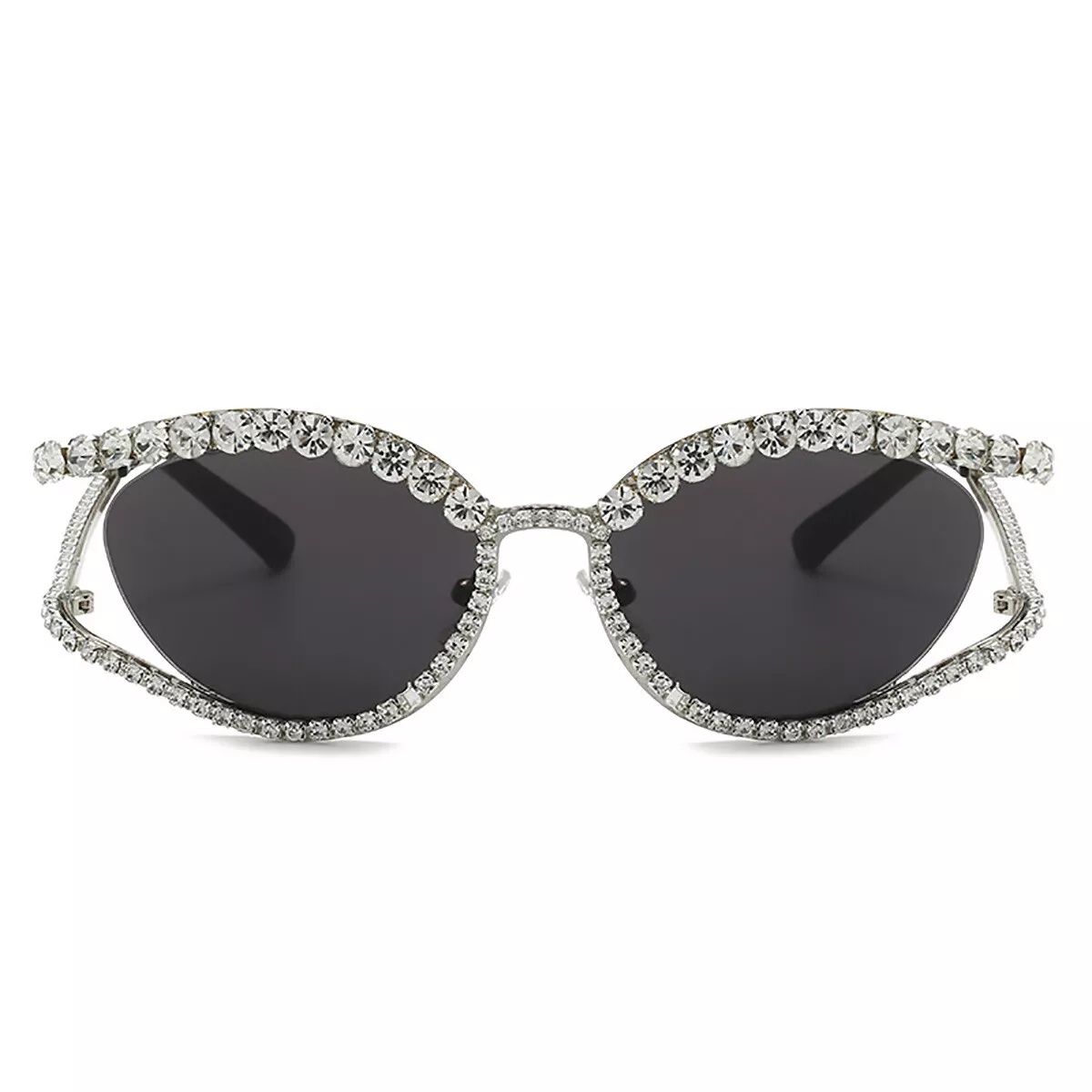 Rhinestone oval cheap sunglasses