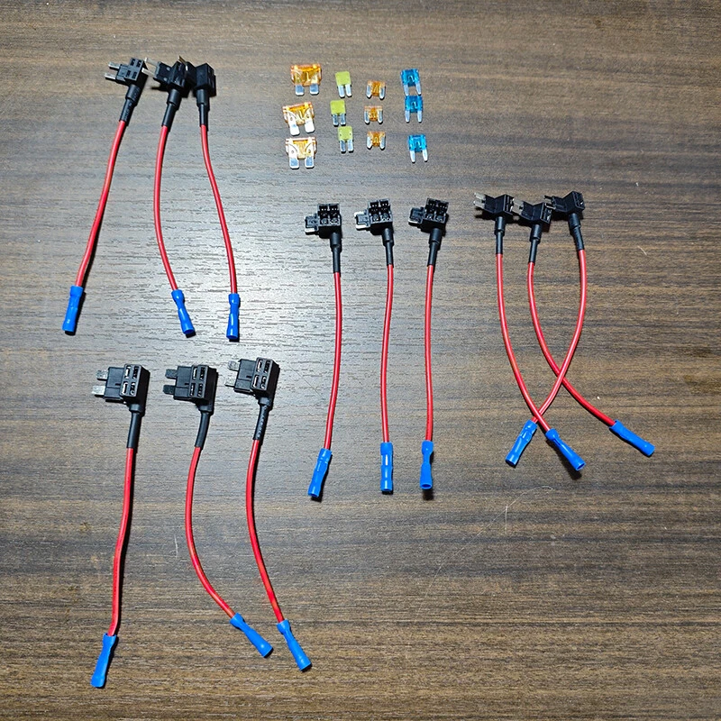 12pc Car Add-a-Circuit Fuse Tap Standard Mini Micro2 Low Profile Fuse Taps 4Type - Image 2 of 4