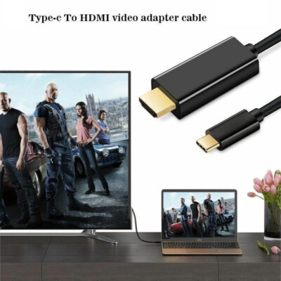Type C to HDMI TV Video Adapter Cable Converter For Samsung Huawei LG Laptop PC