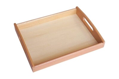 Small Wooden Tray - MONTESSORI PRACTICAL LIFE MATERIAL