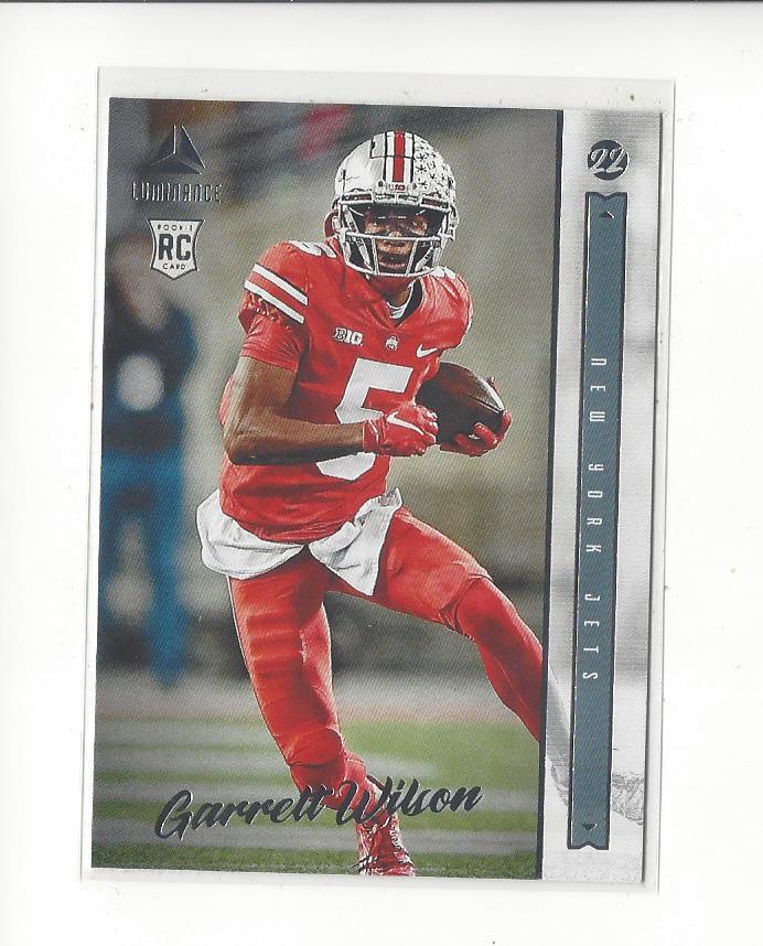 2022 Panini Luminance #117 Garrett Wilson RC Rookie Jets Ohio State