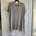 Crochet Open Knit Swimsuit Coverup Net Bikini Tunic Top Dress Nude Boho Tessels