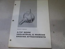 Caterpillar 4.75" Bore Industrial & Marine Engine Attachments Service Manual '72