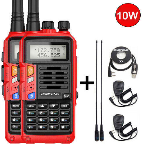 BAOFENG 136-174MHZ TRI-BAND WALKIE TALKIE TWO WAY RADIO FM HAM LONG RANGE RADIOS - Afbeelding 34 van 37