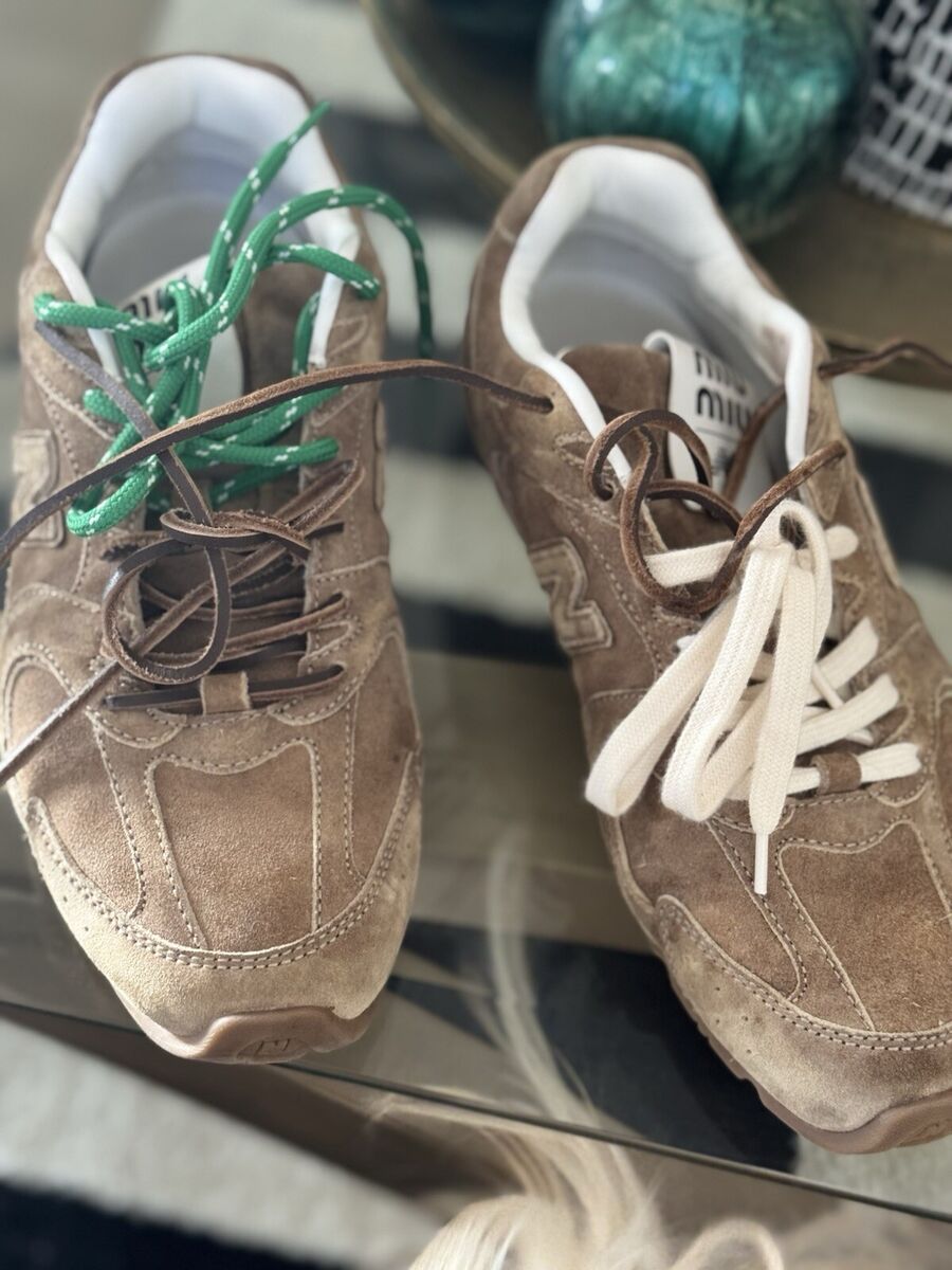 New Balance X Miu Miu 530 SL suede sneakers - Size 40 Ecru New Balance X Miu Miu 530 SL suede sneakers - Size 40 Ecru