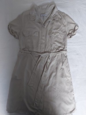 violeta by Mango Basics sehr schönes  Kleid Beige Gr. S  Sehr Guter Zustand 