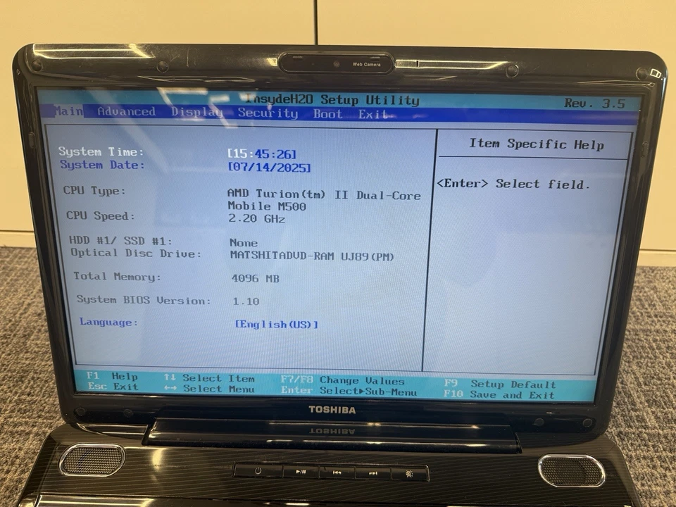 Toshiba Satellite L505D GS6000 Laptop | AMD Turion II Dual Core Mobile M500 4GB - Image 2 of 4