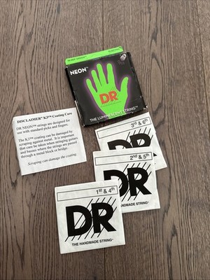 Dr. Neon Saiten NGE-10 beschichtete neongrüne Saiten für E-Gitarre