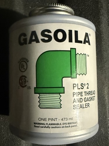 Gasoila Pipe Thread and Gasket Sealer 1 Pint PLS 2, Brand New 473mls